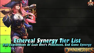 [Omniheroes] - Ethereal Tier List! End game Synergy units & their placements! This is who you want!