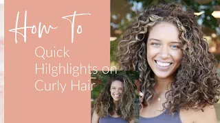 Money Piece + Chunky Highlights [QUICK HIGHLIGHTS ON CURLY HAIR]