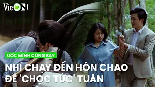 Nhi bất ngờ chạy đến ôm cổ hôn ông Chao để 'chọc tức' Tuân | Ước Mình Cùng Bay