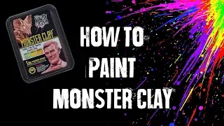 How to Paint Monster Clay with Acrylic Paints - Tutorial