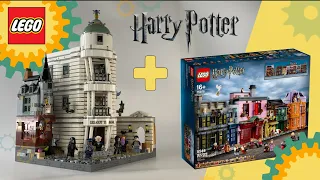 Gringotts Bank Combined 76418 all combinations and configurations with Diagon Alley 75978 #lego