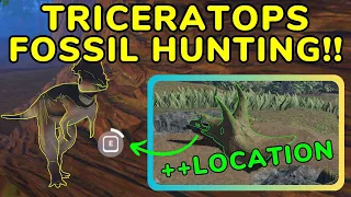 HOW I GOT THE RAREST TRICERATOPS FOSSIL (10K) ++ LOCATION | Prior Extinction