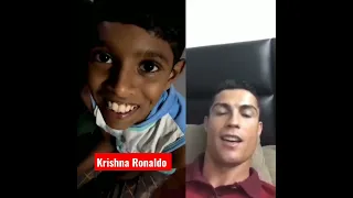 Krishna Ronaldo😂||Ronaldo funny reaction video #shorts #funny #comedy #reaction