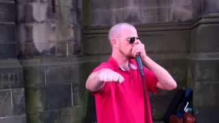 Dave Crowe Beat Boxer On The Royal Mile Festival Fringe In Edinburgh Scotland, Britain, UK