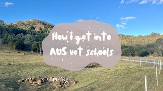 How I Get Into AUS Vet Schools