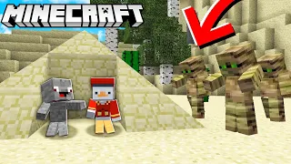 100 MUMIEN VS PYRAMIDE BASE - Minecraft