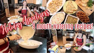 Holiday Cook With Me 2020!  9 Delicious Appetizers To Shove In Your Mouth! YUM!