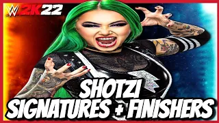 WWE 2K22 - Shotzi Signatures and Finishers