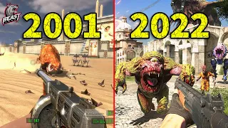 Evolution of all Serious Sam Games 2001-2022
