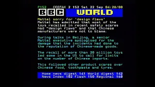 Pages from Ceefax 22nd Sep 2007