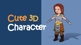 Low poly Game Character - Blender timelapse