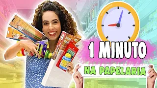 1 MINUTO PRA PEGAR TUDO NA PAPELARIA | Paula Stephania