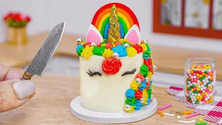 Unicorn Chocolate Cake 🦄🍫 Beautiful Miniature Unicorn Chocolate Cake Decorating Recipe