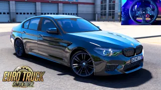 BMW G30 M5 | Euro Truck Simulator 2 | Logitech g29 gameplay