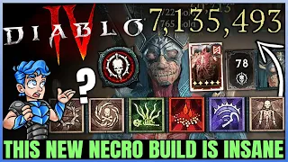 Diablo 4 - New PERFECT Best Necromancer Build - This Skill is BROKEN - Skills Gear & Paragon Guide!