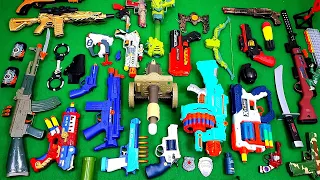 Collecting 7 Sniper Rifles and AK47 Guns Cannon Police gun Machine gun Spider-man gun air gun Pistol