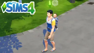 How To Carry Infant On Back (Growing Together Back Carrier Tutorial) - The Sims 4