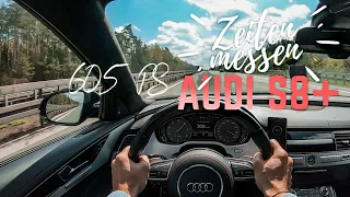 Audi S8+ Zeiten messen | 0 - 100 - 200 - 300 km/h | + V-Max!