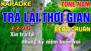✔TRẢ LẠI THỜI GIAN Karaoke Nhạc Sống Tone Nam ► Tình Trần Organ
