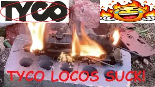 Destroying One of The Worst Model Trains Ever Made: The Tyco 2-8-0 (Part 1: Fire)