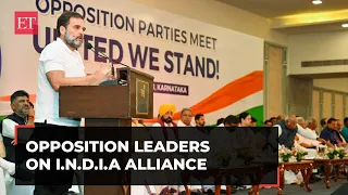 Opposition leaders on the New Alliance (I-N-D-I-A)