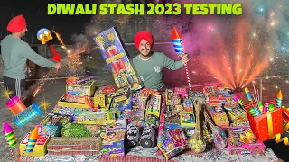 Diwali Stash 2023 Testing 😱 Rocket , SkyShot , Cock Brand , Bullet , Bijli Bumb , Chakhri