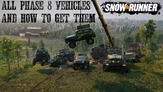 Phase 8 All Vehicles Their Locations And How To Get Them Snowrunner DLC/Update Kirovets K7M K-700
