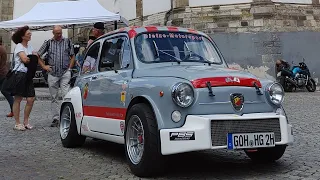 Drive Off Fiat Abarth 1000 TCR, Race Car. Boppard Oldtimer Treffen Carmeet 16-07-2022