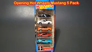 Opening 2022 Hot Wheels Mustang 5 Pack