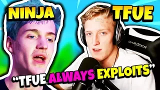 NINJA REACTS TO TFUE EXPLOITING | Fortnite Daily Funny Moments Ep.112