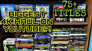 THE BIGGEST 4K BLU-RAY HAUL ON YOUTUBE!? 75 Pickups! 4K/BLU-RAY COLLECTION UPDATE (10/27/19)