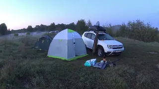 Первая Летняя рыбалка с Ночевкой в Палатке!Огромные Лещи на Донку!Ловля Судака на Тюльку!р.Иж.