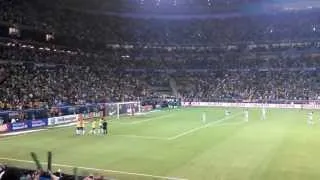 Gol de Hernanes - Brasil 3 x 0 França 09/06/2013