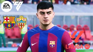 EA Sports FC 24 - FC Barcelona Vs. UD Almeria - LaLiga 23/24 Matchday 22 | Full Match
