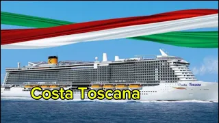 Costa Toscana- ОБЗОРНАЯ ПРОГУЛКА по ПАЛУБЕ.Дубай,Доха,Маскат,Абу Даби.Costa Cruise 2024