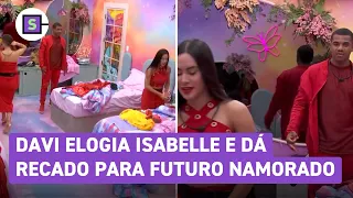 BBB 24: Davi elogia Isabelle e dá aviso sobre futuro namorado da sister