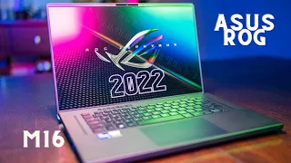 2022 Asus ROG M16.  Goldie Lox Gaming laptop