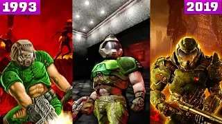 The Evolution Of DOOM Games :  1993 - 2019 (4k upscaled )