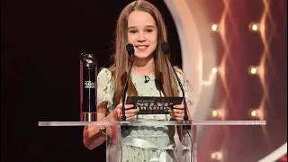 Alisha Weir presenting the ITV British Soap Awards (2023)