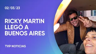 Ricky Martin llegó a Buenos Aires y descontroló a sus fans