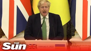 Boris Johnson blasts Putin for ‘holding gun to Ukraine' and threatens sanctions