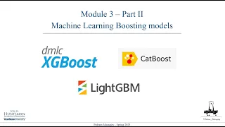 Module 3- Part 2- ML boosting algorithms XGBoost, CatBoost and LightGBM