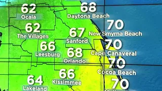 Front brings cooler temps to Central Florida