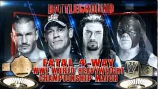 WWE Battleground 2014 WWE heavyweight title match promo (Cena vs Orton vs Kane vs Reigns)