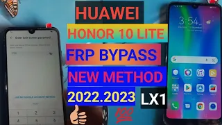 FRP bypass / Huawei honor 10 lite (HRY-LX1) android 10 FRP bypass / Unlock FRP/NEW Method 2022