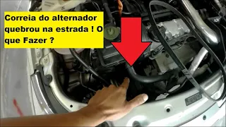 Pode andar com o carro com a correia do alternador quebrada?