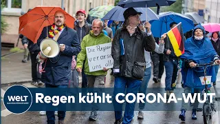 CORONA-DEMOS IN DEUTSCHLAND: Proteste gegen Covid-19-Maßnahmen haben weniger Zulauf