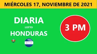 Diaria 3 PM honduras loto costa rica La Nica hoy  miércoles 17 NOVIEMBRE DE 2021 loto tiempos hoy