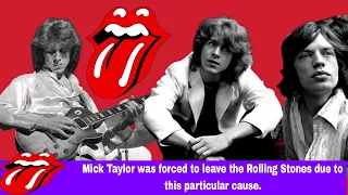 Mick Taylor was forced to leave the Rolling Stones due to this particular cause.