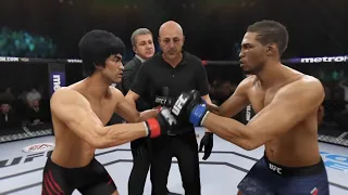 Bruce Lee vs. Kevin Lee (EA Sports UFC 3) - CPU vs. CPU - Crazy UFC 👊🤪